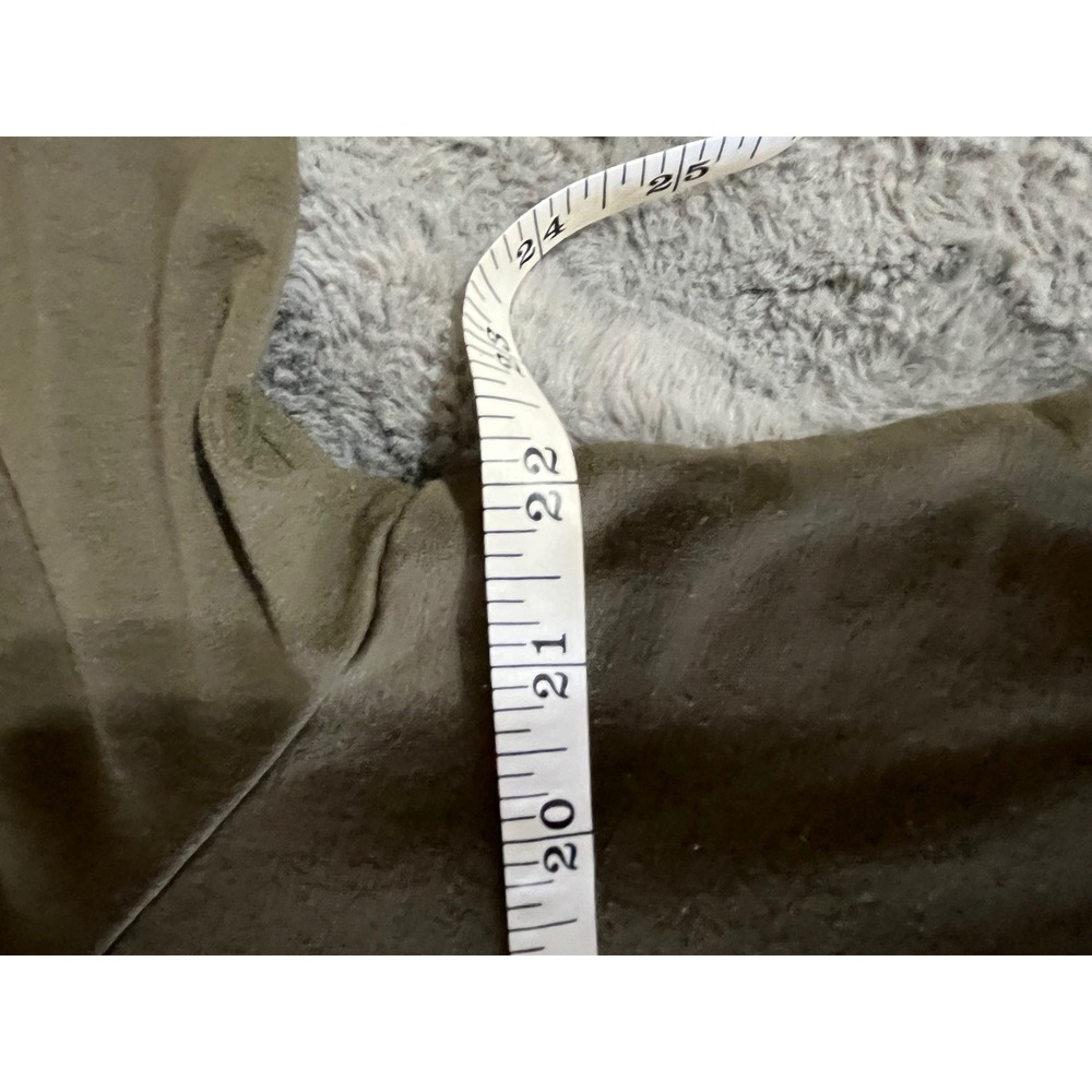 Eileen Fisher Olive Green Viscose Jersey Short Sleeve Midi T-Shirt Dress L - Picture 4 of 4